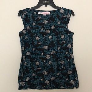 Margo Belle Designs 100%  Cotton Floral Top